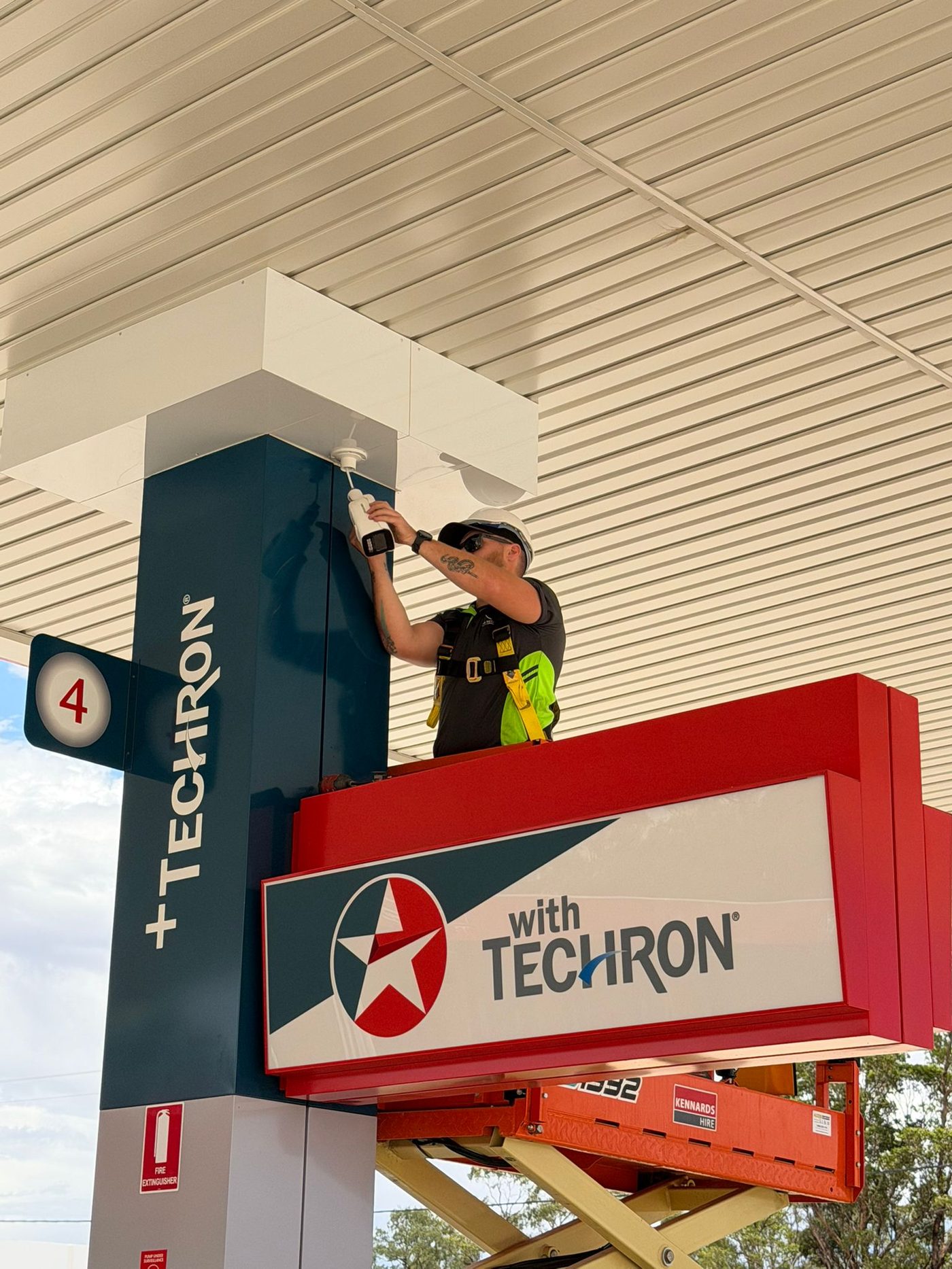 CCTV installation at Caltex service station Dubbo