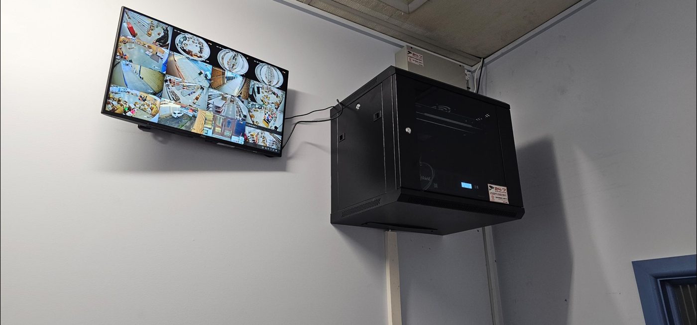 NVR and CCTV monitoring display installed for commercial client Dubbo