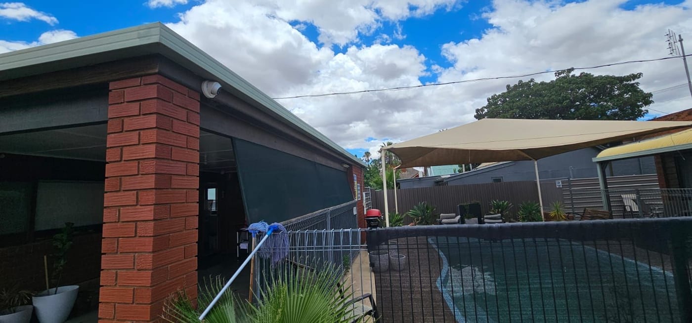 Pool and outdoor area CCTV coverage at Country Mile Motor Inn Forbes