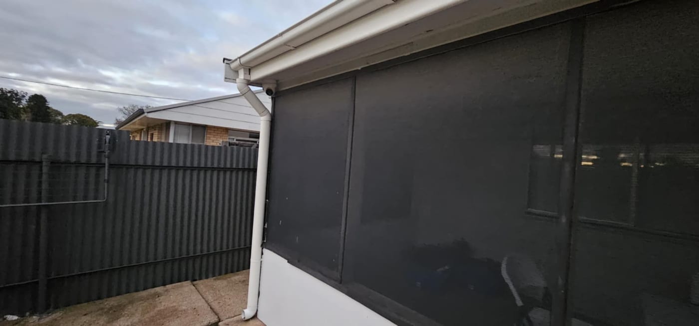 Residential CCTV camera covering the rear of a home