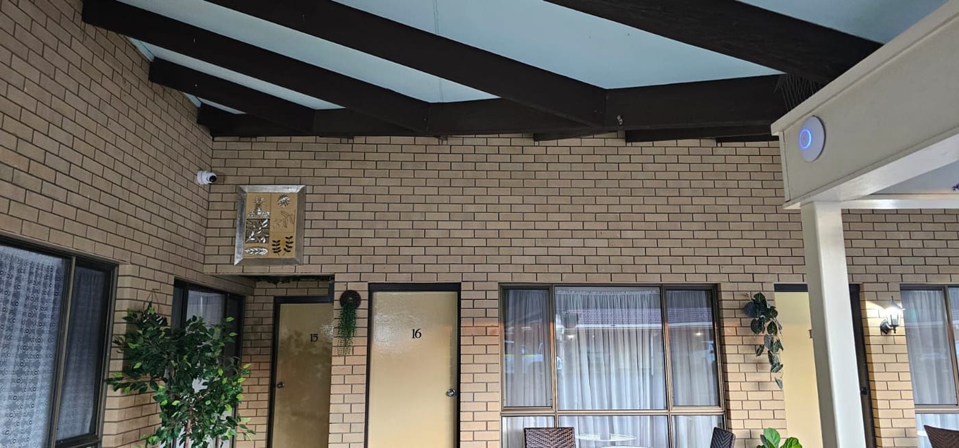 Second external CCTV camera covering Top of the Town Motel rooms